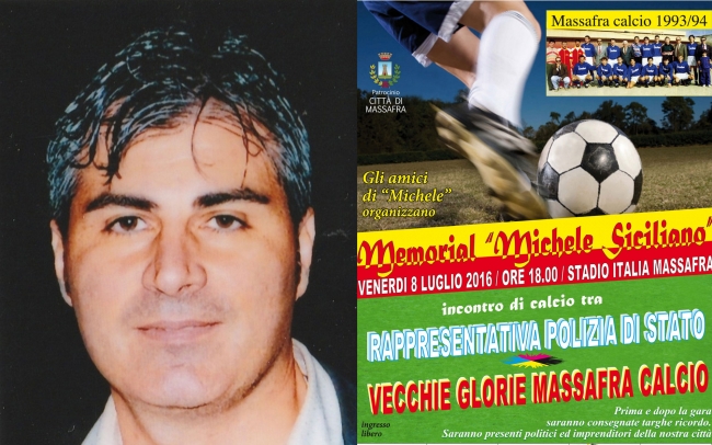 A MASSAFRA, UNA PARTITA DI CALCIO PER COMMEMORARE MICHELE SICILIANO A MASSAFRA, UNA PARTITA DI CALCIO PER COMMEMORARE MICHELE SICILIANO