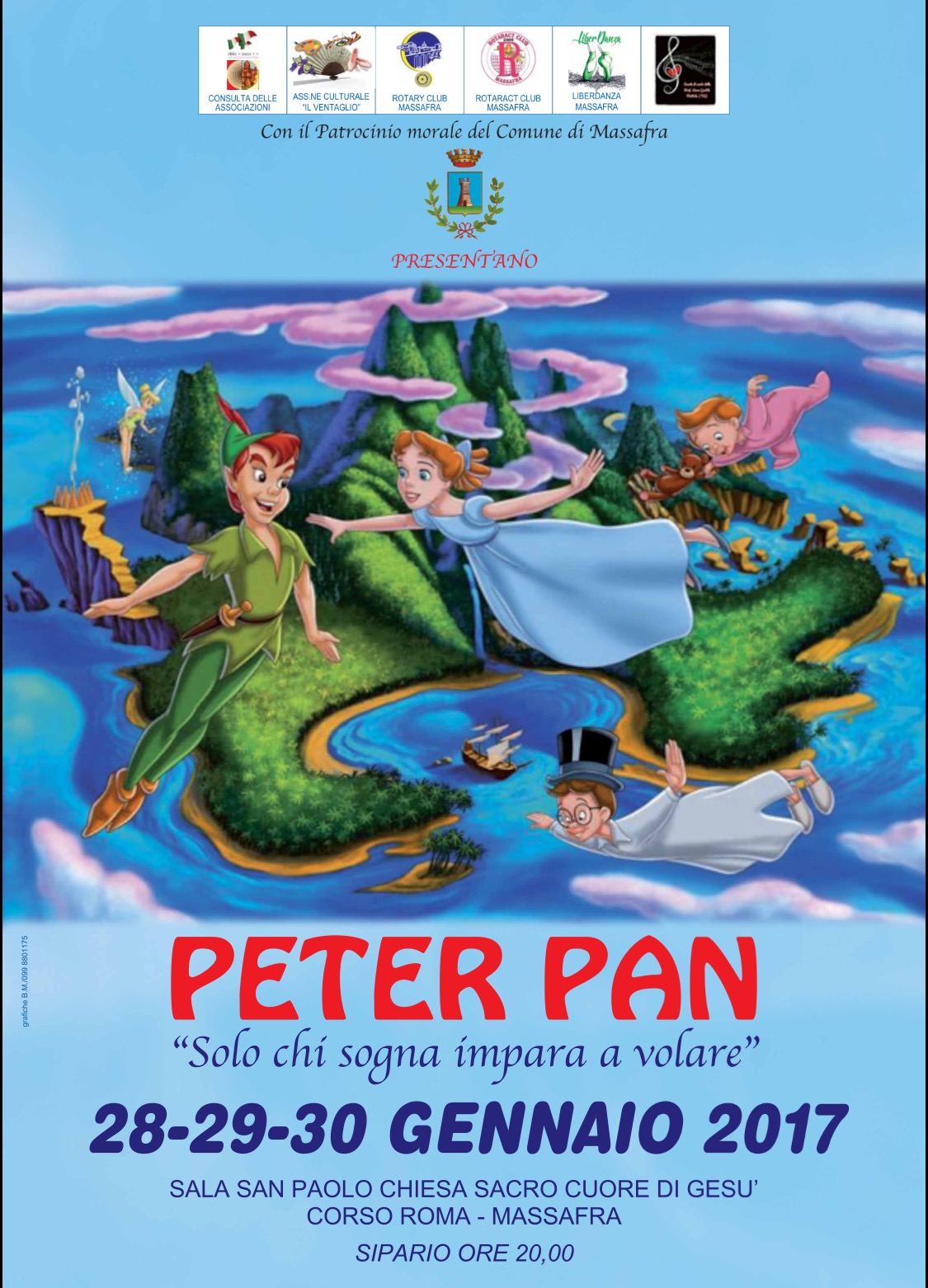 SPETTACOLO PETER PAN – SOLO CHI SOGNA IMPARA A VOLARE SPETTACOLO PETER PAN – SOLO CHI SOGNA IMPARA A VOLARE