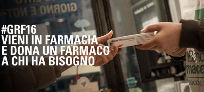 SABATO 13, VAI IN FARMACIA E DONA UN FARMACO AI BISOGNOSI