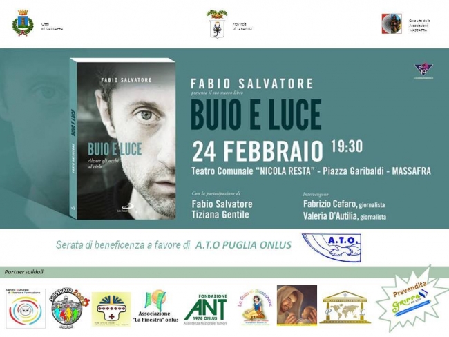 FABIO SALVATORE PRESENTA IL SUO LIBRO BUIO E LUCE. ALZATE GLI OCCHI AL CIELO FABIO SALVATORE PRESENTA IL SUO LIBRO BUIO E LUCE. ALZATE GLI OCCHI AL CIELO