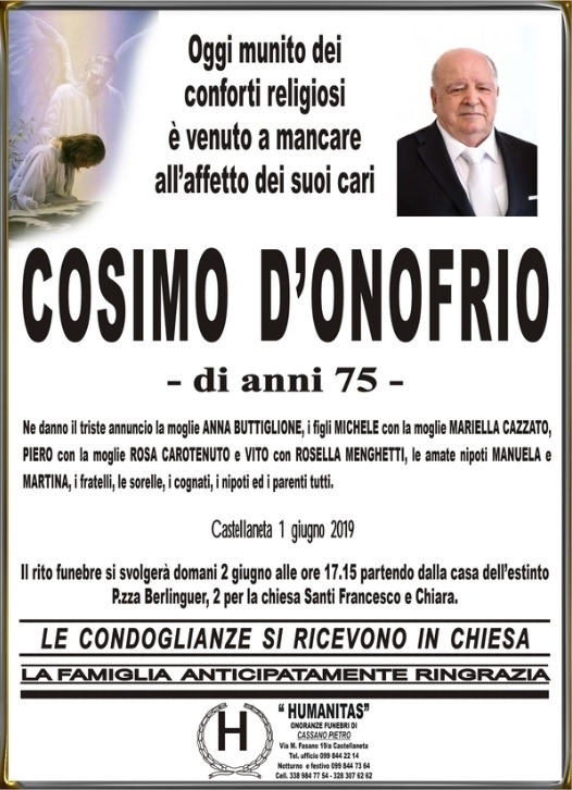 manifesto funebre