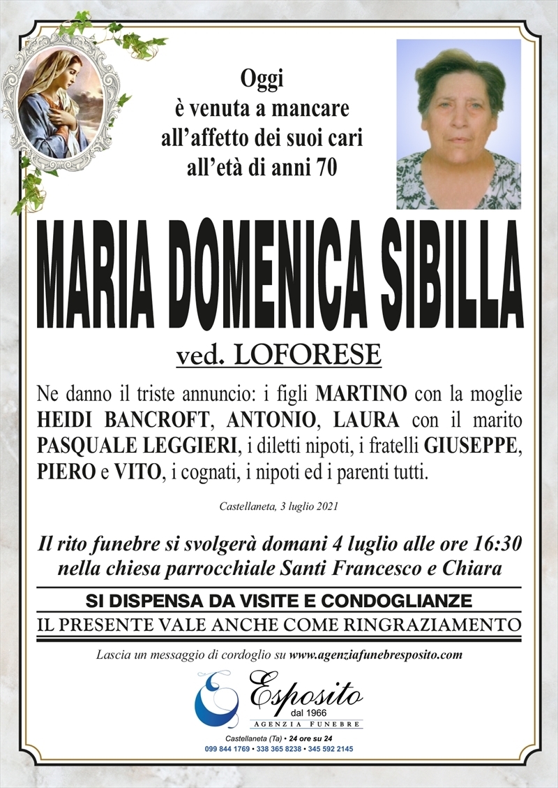 manifesto funebre