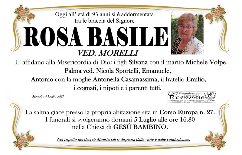 Anniversario di Rosa Basile