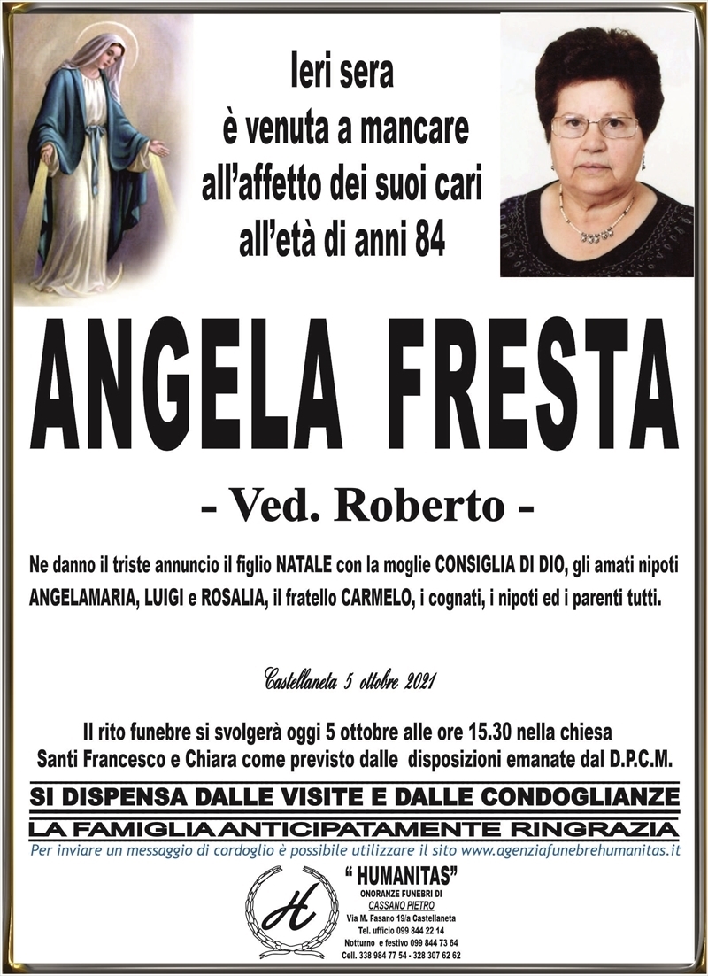 manifesto funebre