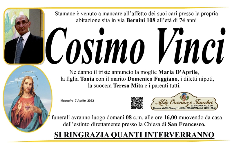 Anniversario di Cosimo Vinci