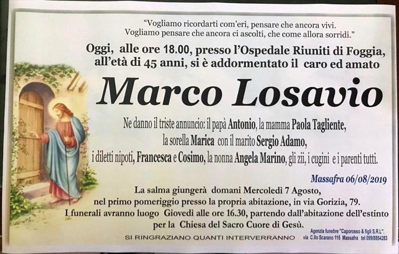 manifesto funebre