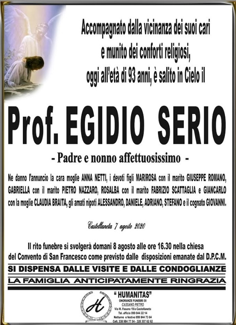 manifesto funebre