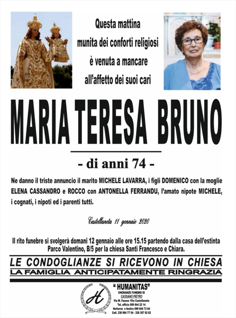 manifesto funebre