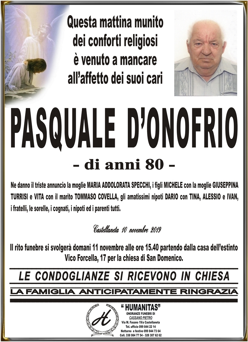 manifesto funebre