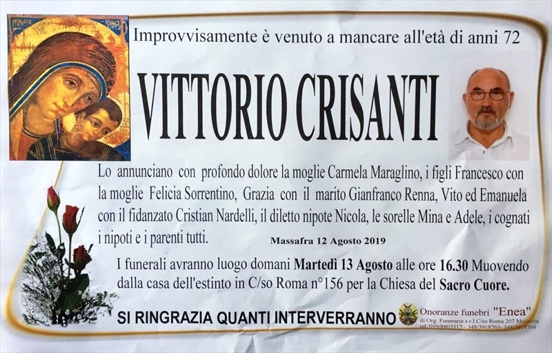 manifesto funebre