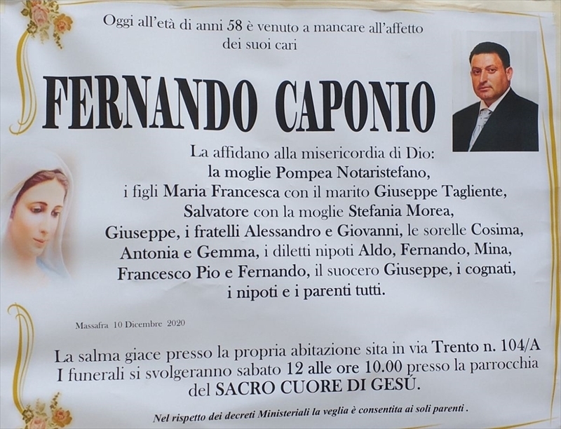 manifesto funebre