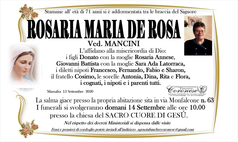 manifesto funebre