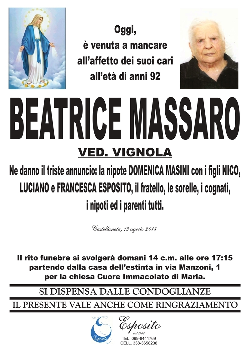 manifesto funebre