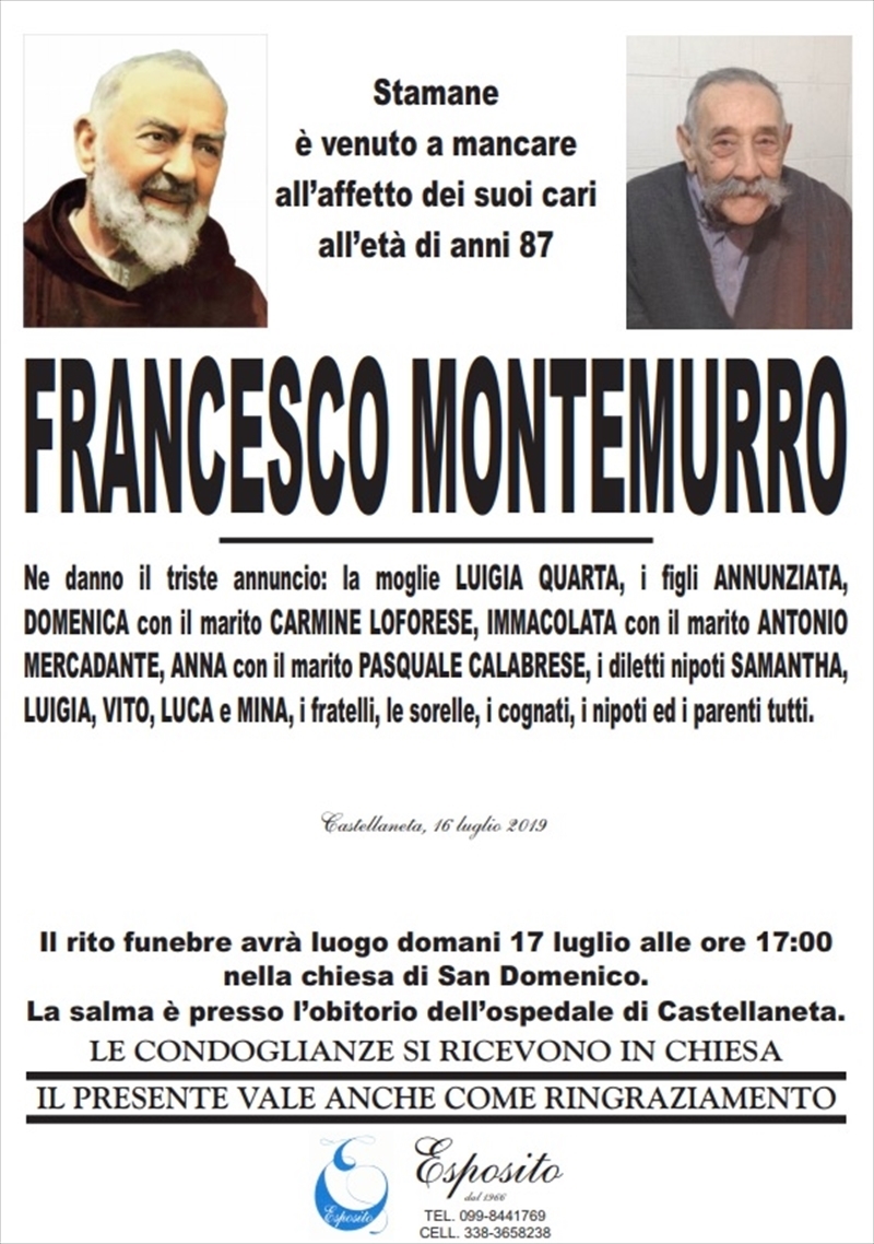 manifesto funebre