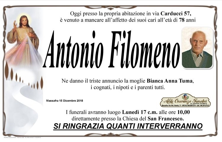 manifesto funebre