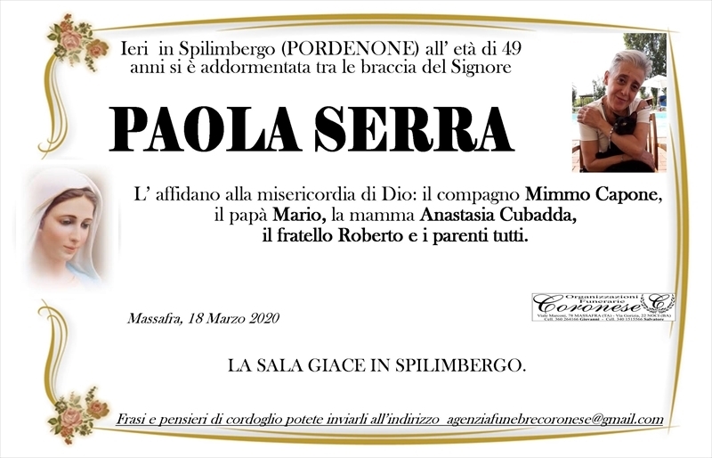 manifesto funebre