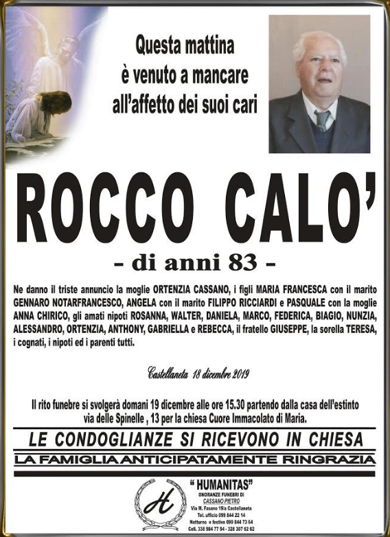 manifesto funebre