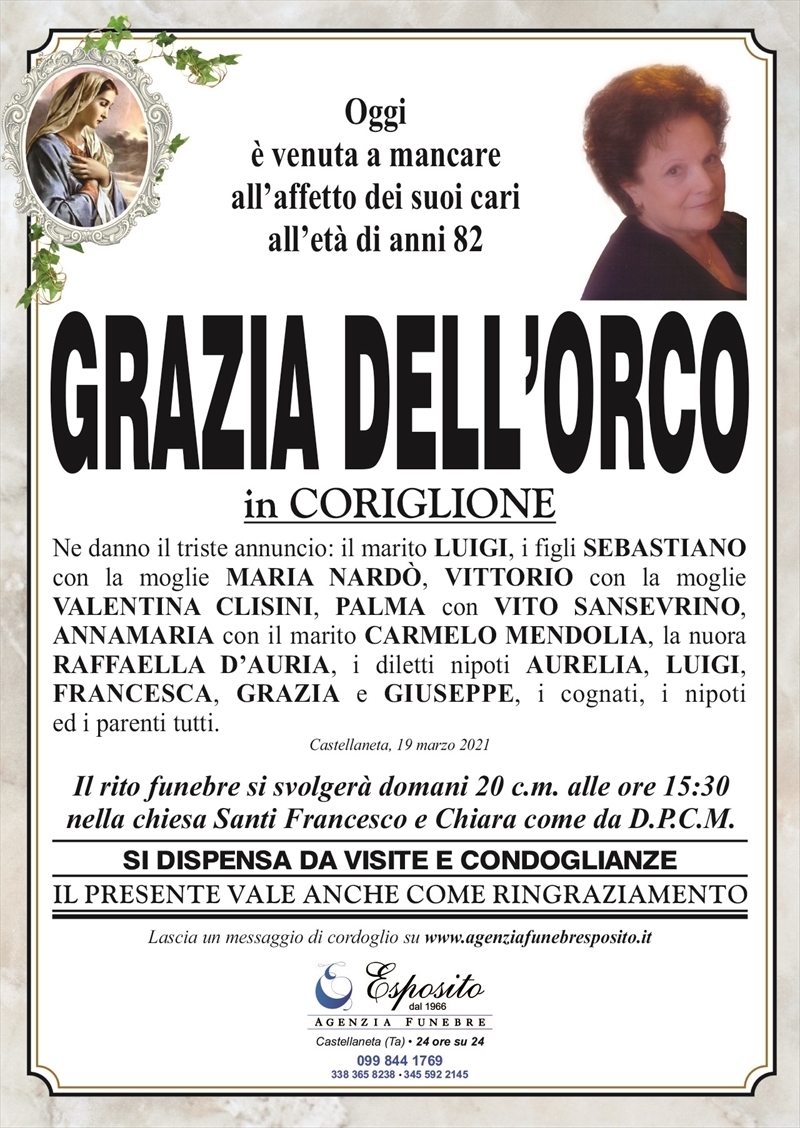 manifesto funebre