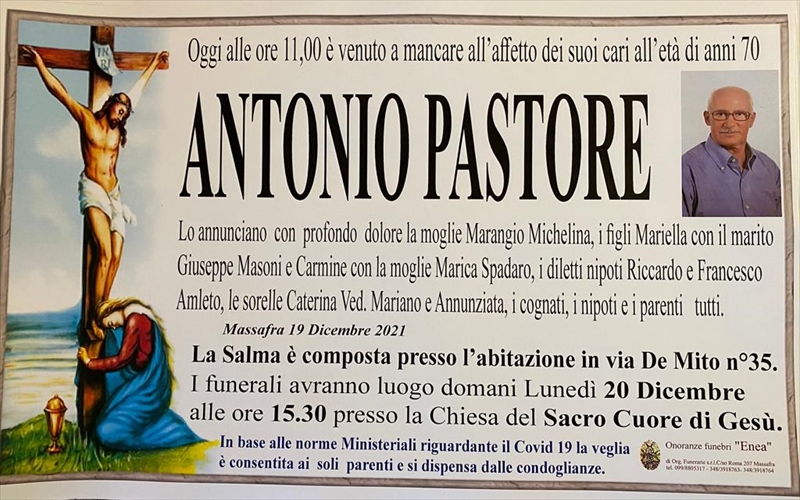 Anniversario di Antonio Pastore
