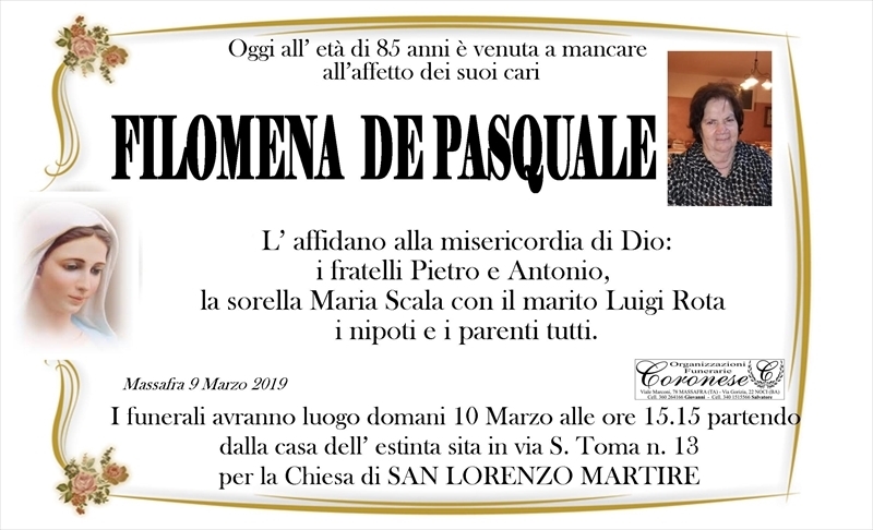 manifesto funebre