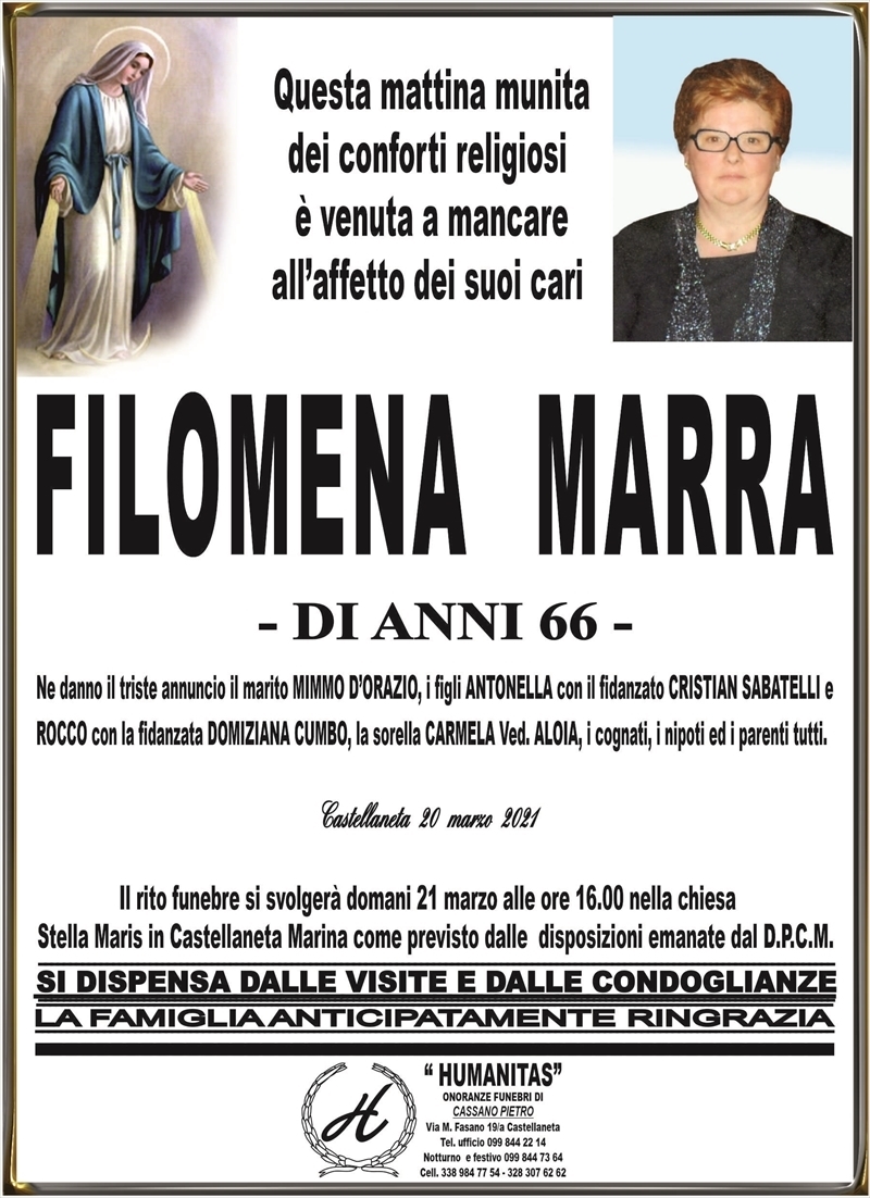 manifesto funebre