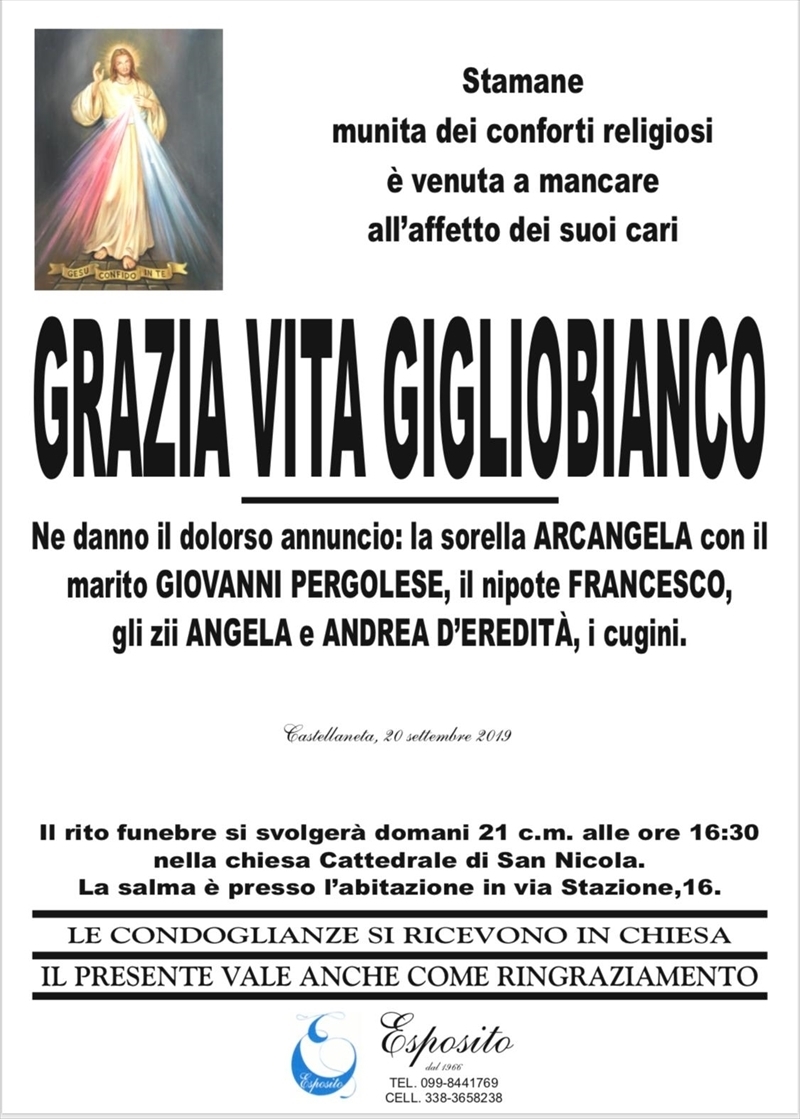 manifesto funebre