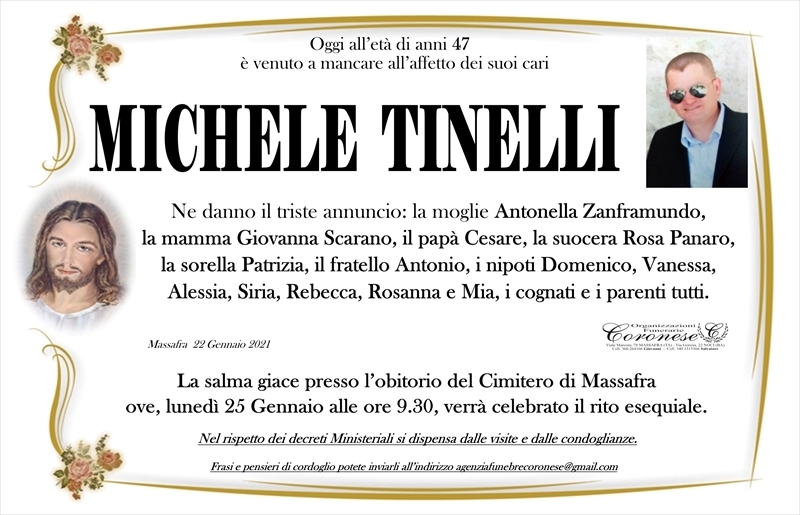 Anniversario di Michele Tinelli