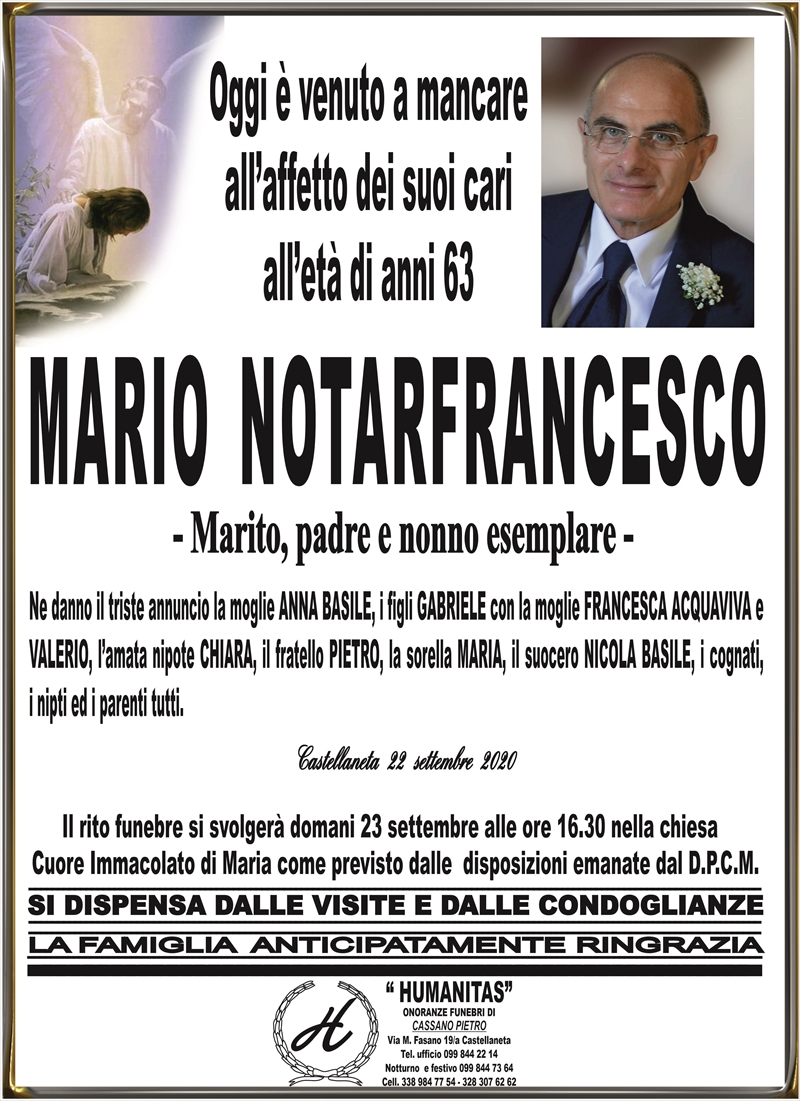 manifesto funebre
