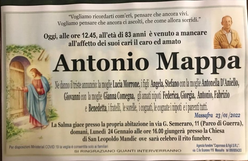 Anniversario di Antonio Mappa