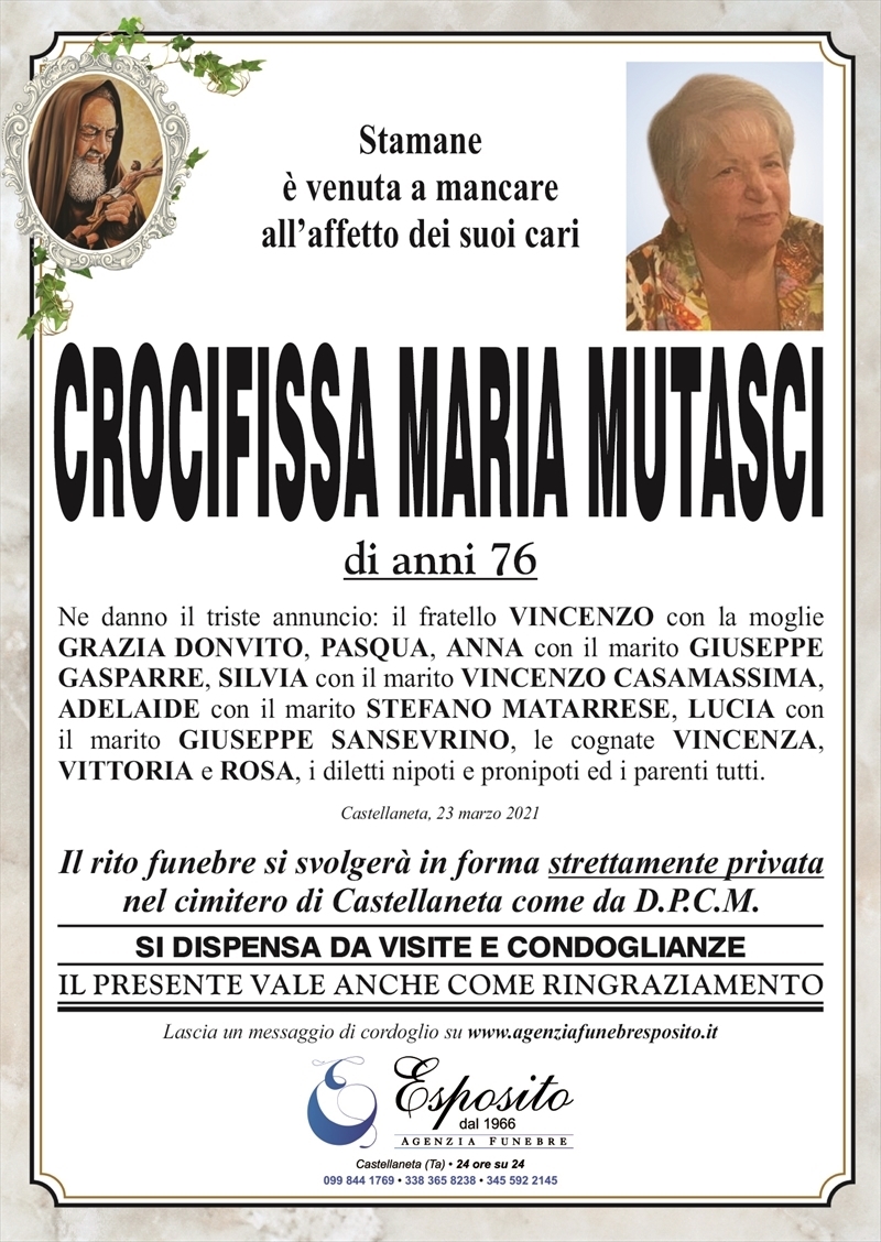 manifesto funebre