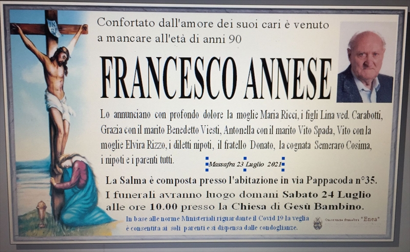 manifesto funebre