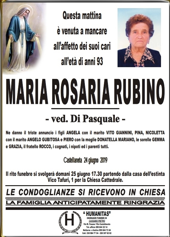 manifesto funebre