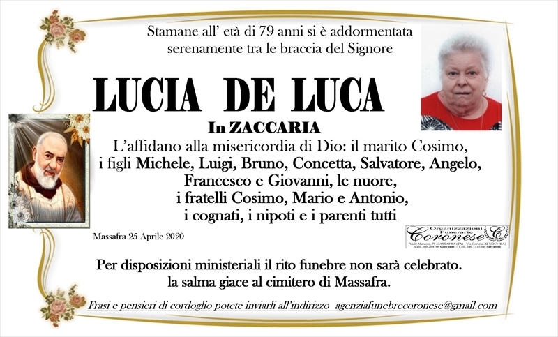 Anniversario di Lucia De Luca