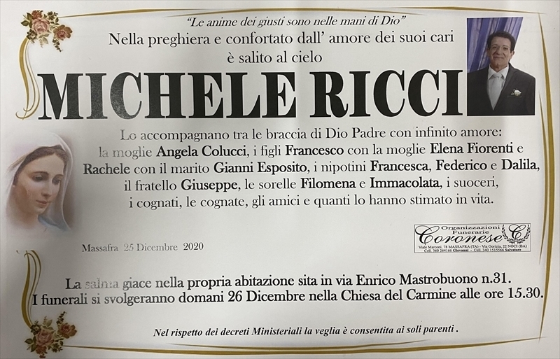 Anniversario di Michele Ricci