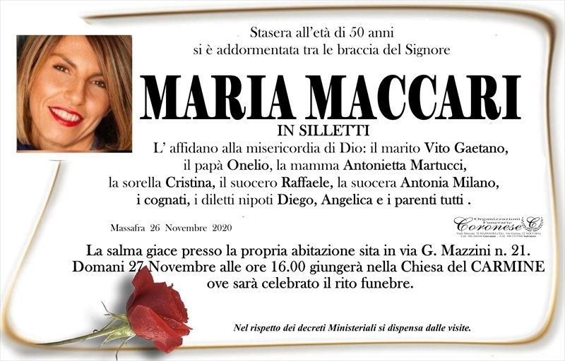 Anniversario di Maria Maccari