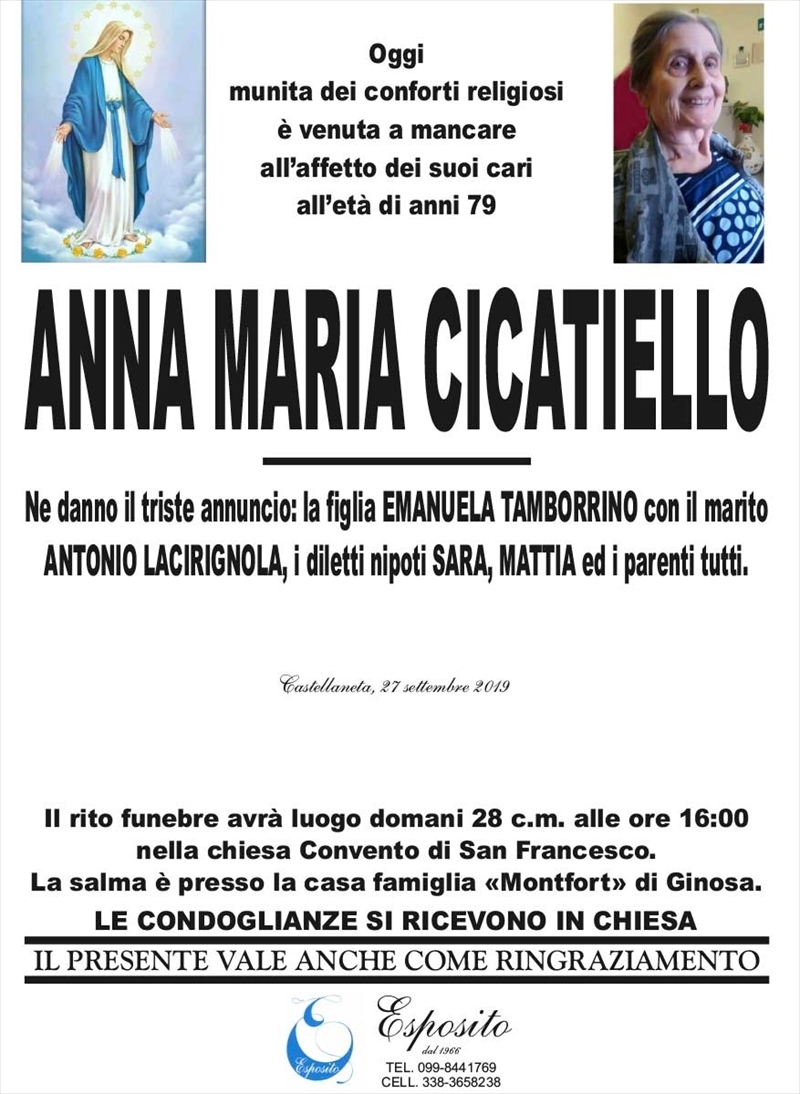 manifesto funebre