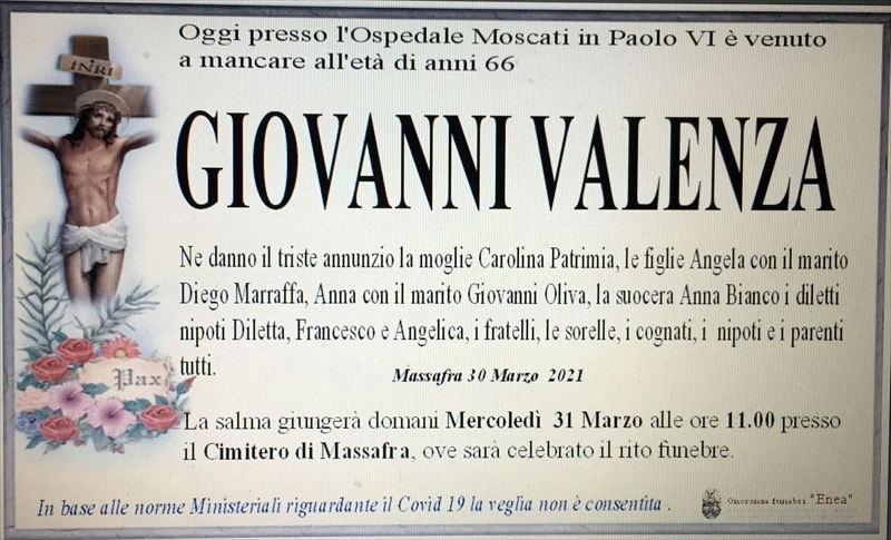 Anniversario di Giovanni Valenza