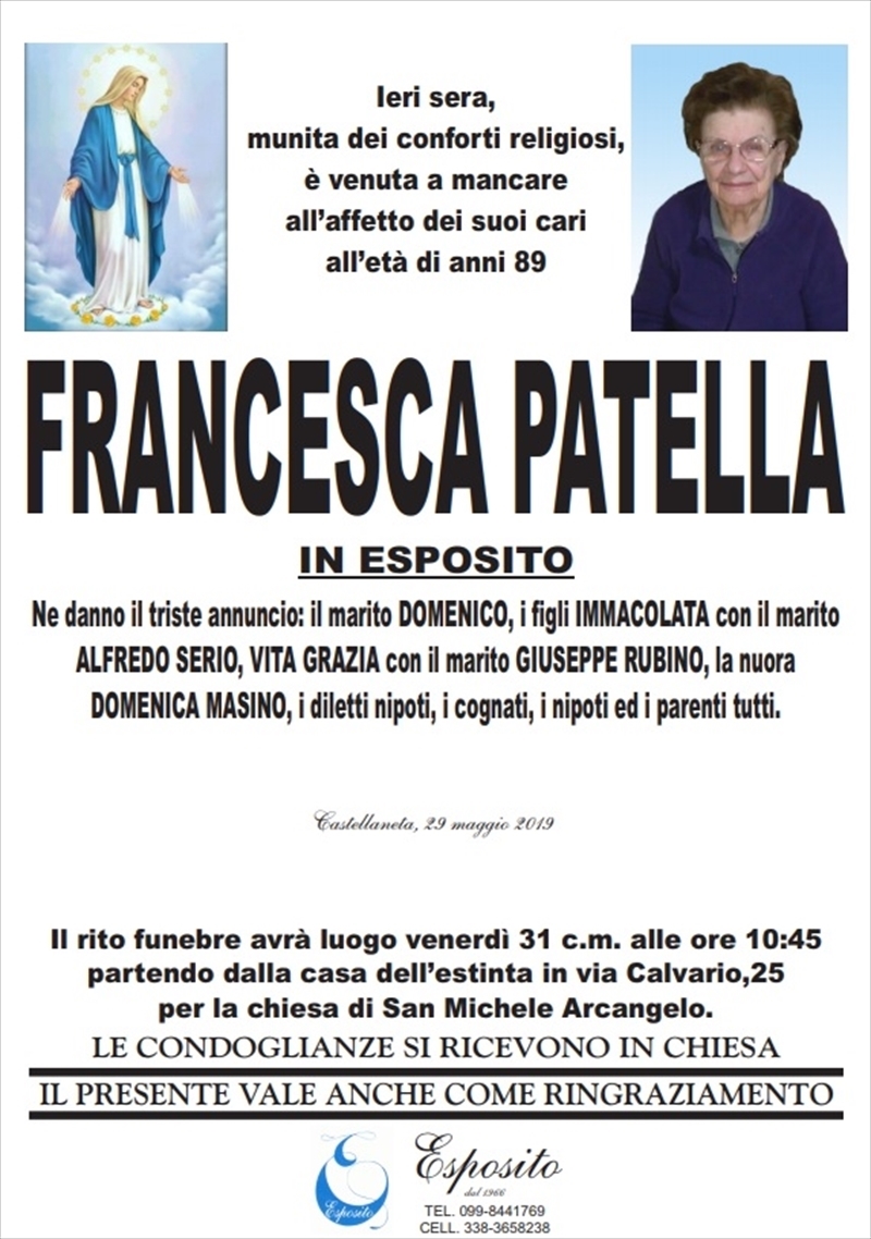 manifesto funebre