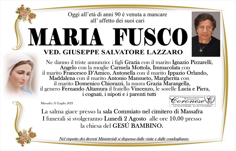manifesto funebre