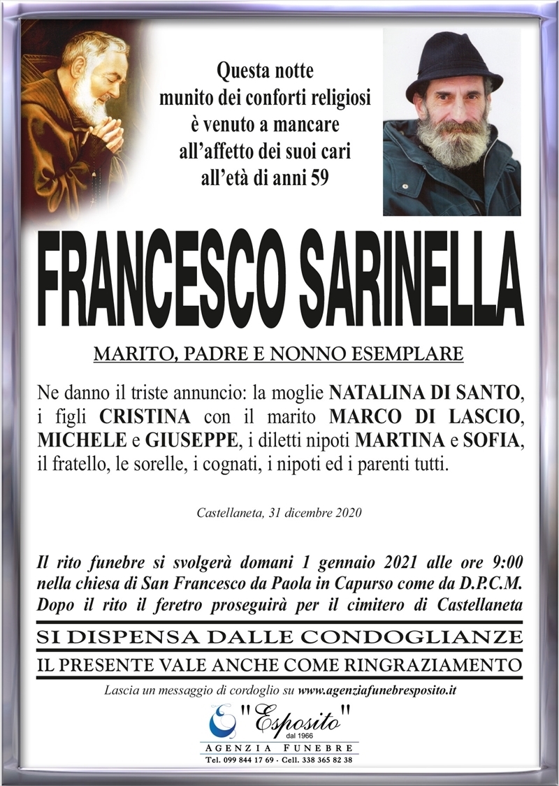 manifesto funebre