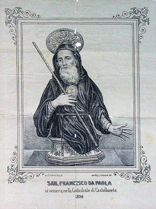 Antica immagine di san Francesco da Paola