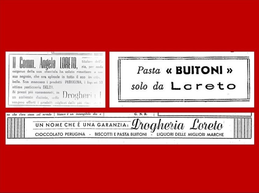 I prodotti della drogheria erano pubblicizzati sulla stampa locale degli anni '50