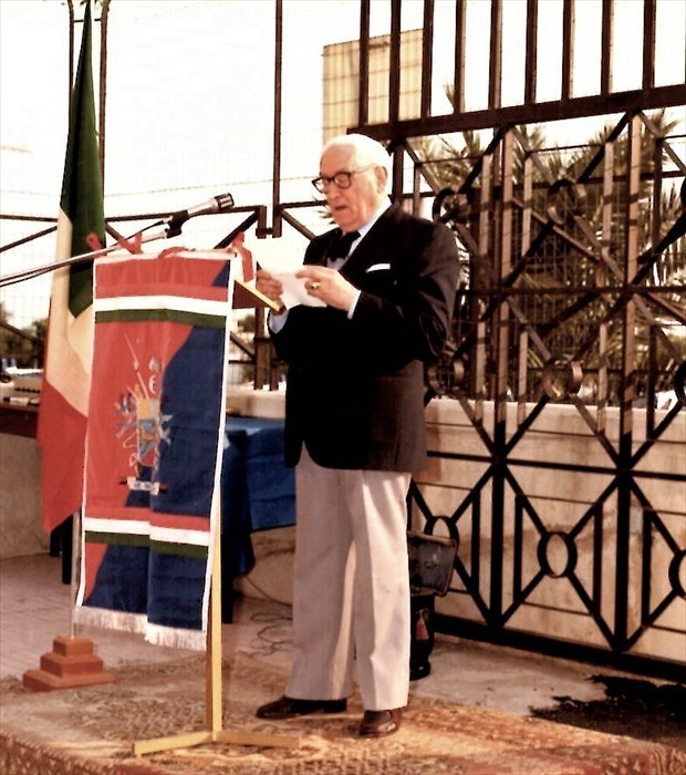 Comm Angelo Loreto nel 1986 (Festa dell'Arma)