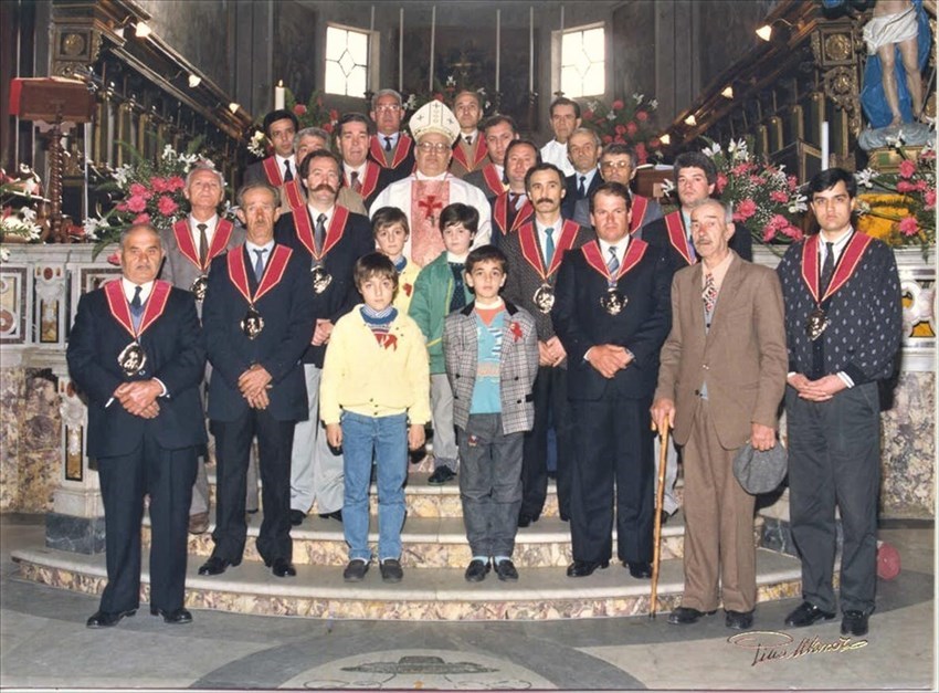 Cerimonia di aggregazione della ricostituita Confraternita di san Francesco (1988)