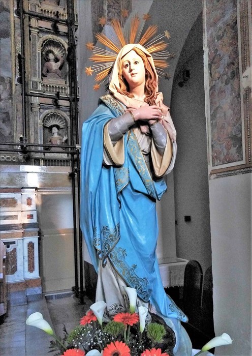 Immacolata nella antica chiesa di san Francesco