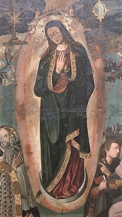 Madonna Immacolata in un dipinto nella chiesa di san Michele