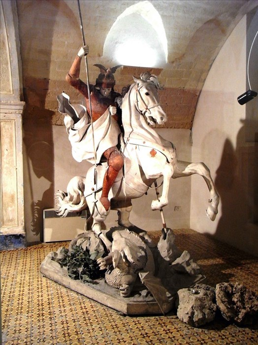 Luigi D'Alagni, Statua equestre di san Giorgio martire e il drago, Museo Valentino