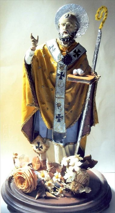 Luigi d'Alagni, Statua terzina raffigurante san Nicola