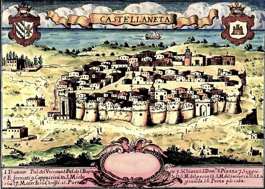 Castellaneta nella veduta Pacichelli pubblicata nel 1703