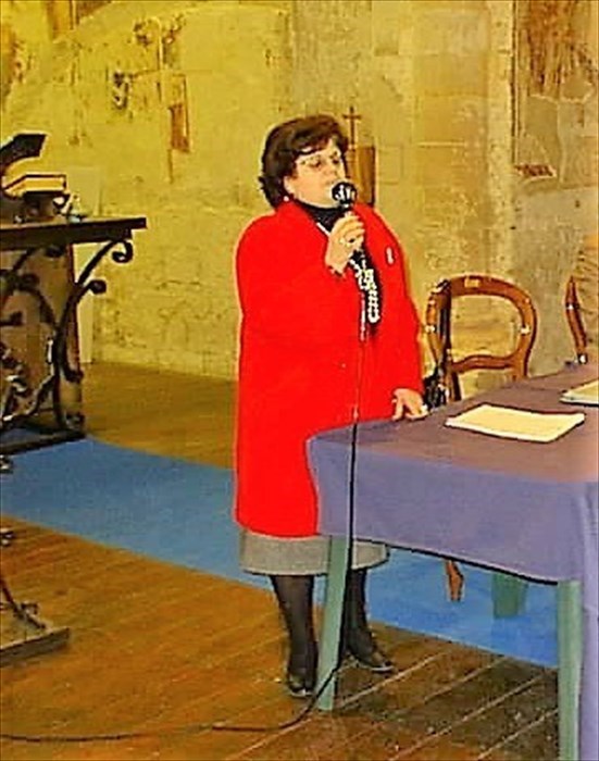 La professoressa Gigliobianco, insegnante, studiosa, donna di cultura e di impegno politico.